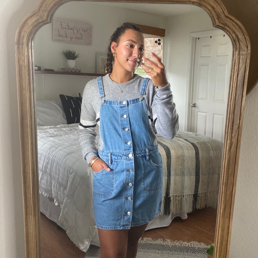 PacSun Denim Overall Dress